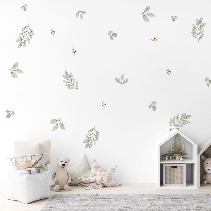 Eucalypt Fall Wall Art Decals / Removable Wall Stickers