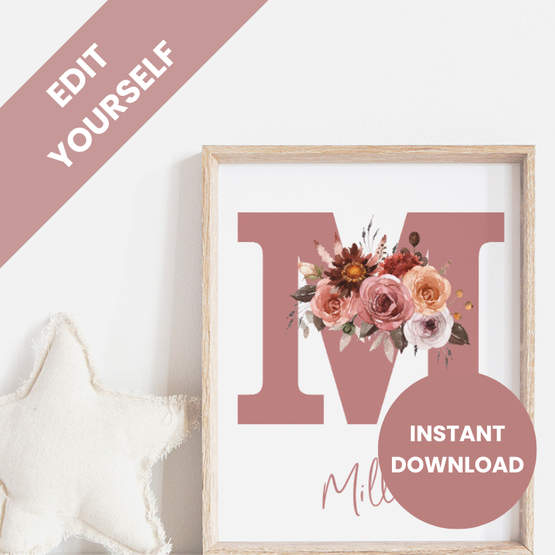 Blithe Custom Name Personalized Printable Wall Art
