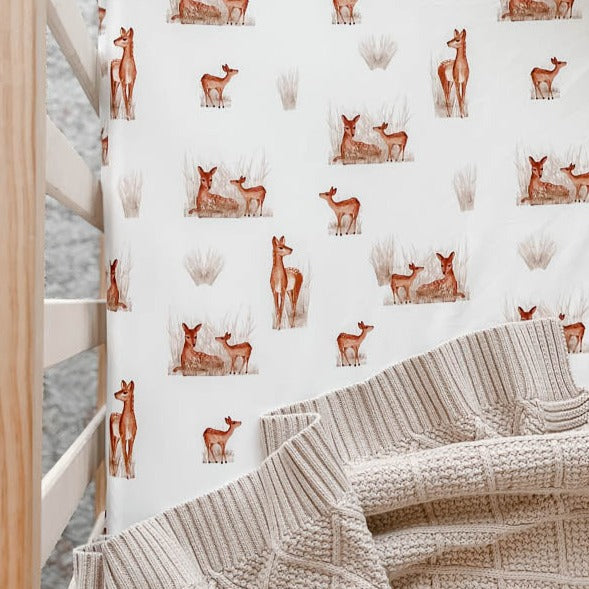 Fawn Fitted Crib Sheet