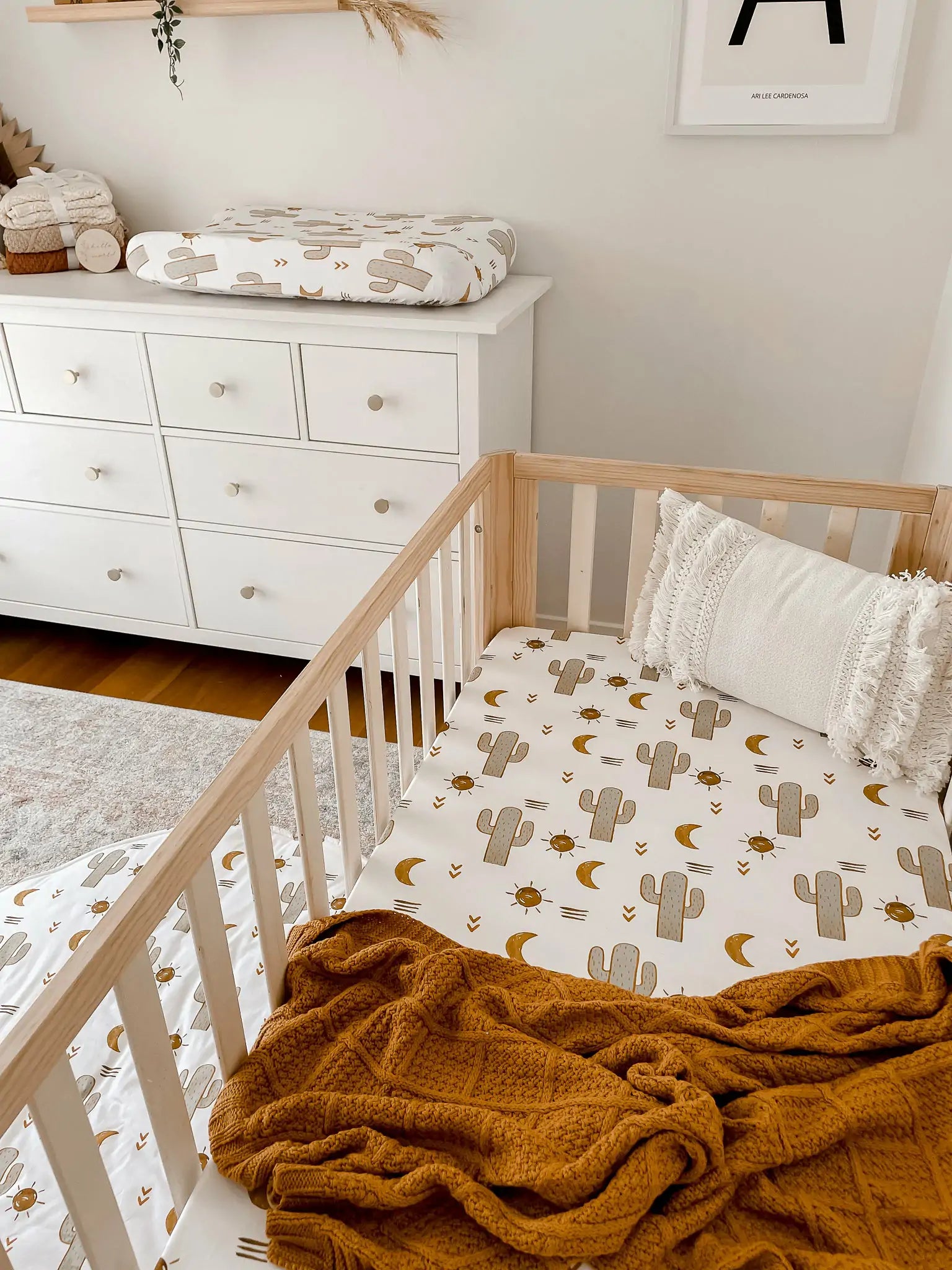 Mum's love our playmats, bassinet sheets and change pad covers. Chose from our cute designs.