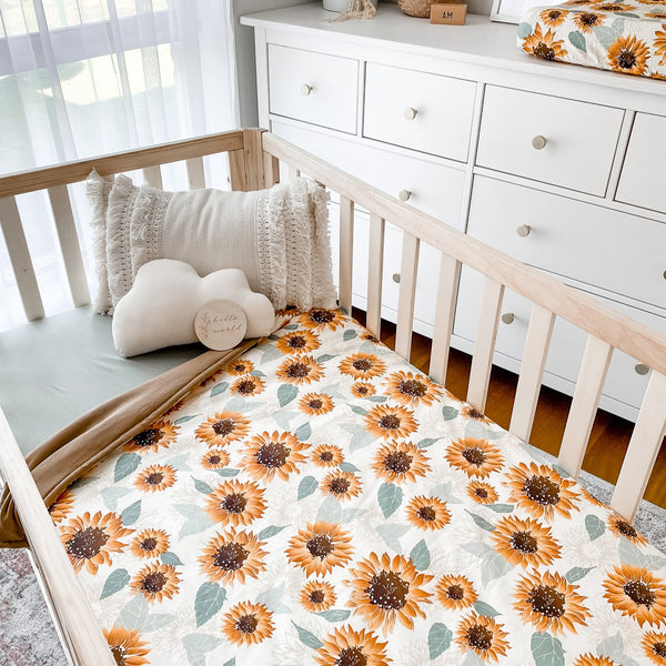 Sunflowers Crib Quilt