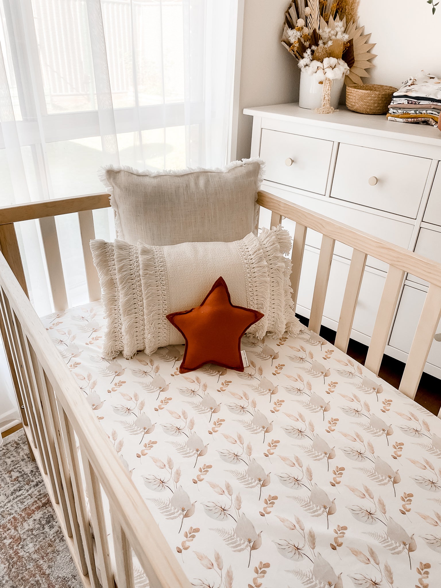 Porcelain Fitted Crib Sheet
