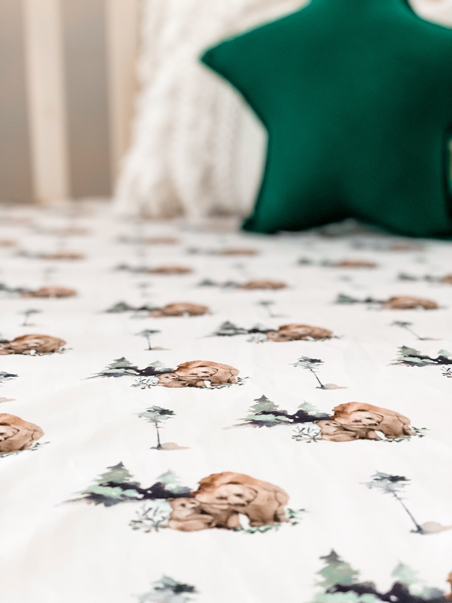 Grizzly Fitted Crib Sheet